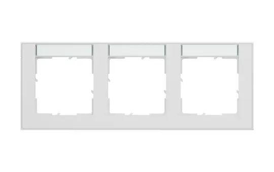 LEGRAND 765893 beschr.Rahmen SEANO+ 3-fach, horizontal | ultraweiß