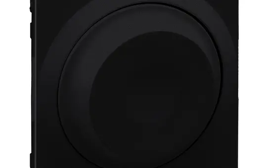 LEGRAND 765340 Drehdimmerabdeckung SEANO ohne Neutralleiter | schwarz lackiert