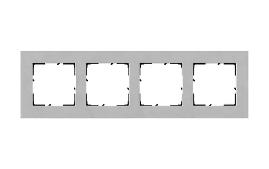 LEGRAND 766124 Rahmen SEANO Natura 4-fach | aluminium eloxiert