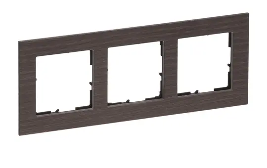 LEGRAND 766133 Rahmen SEANO Natura 3-fach | Eiche dunkelbraun