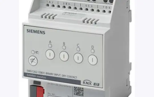 SIEMENS 5WG1262-1DB31 KNX-Binäreingang potentialfrei 4-fach, potentialfrei