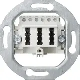 GIRA 003302 Telefondose 3 x 6 NFN | weiß