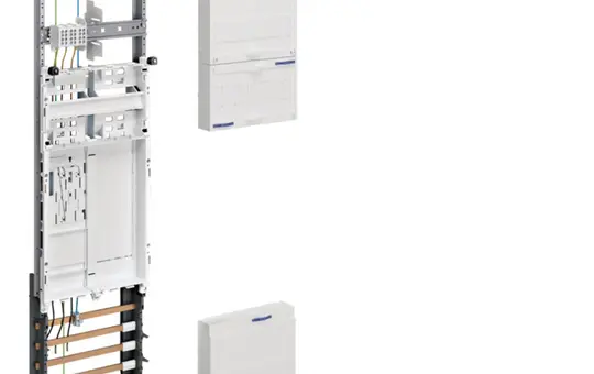 HAGER ZH3EN27 Komplettfeld 1 Feld, 1 ZP, BKE-I, Zählerfeld | 1050 mm