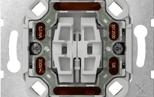 GIRA 382500 Wipp-Kontrollschalter Serienschalter, ohne Krallen