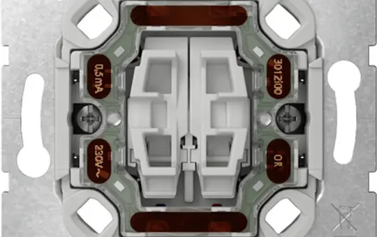 GIRA 384500 Tast-Kontrollschalter Serienschalter, ohne Krallen