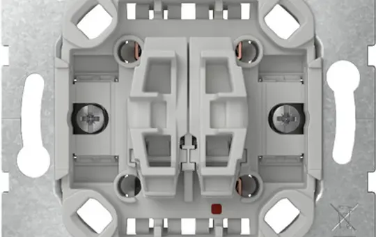 GIRA 383500 Tastschalter Serienschalter, ohne Krallen