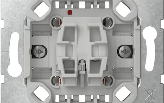 GIRA 383600 Tastschalter Wechselschalter, ohne Krallen