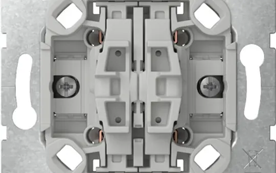 GIRA 386700 Wipptaster 4 Schließer, ohne Krallen