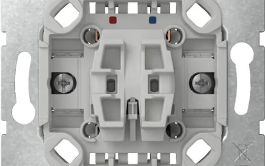 GIRA 387000 Wipptaster Schließer, N-Klemme, ohne Befestigungsklemmen