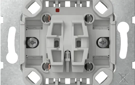 GIRA 387100 Wipptaster Schließer, ohne Befestigungsklemmen