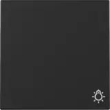 GIRA 3285005 beschr. Wippe System 55 1-fach, Licht | schwarz matt