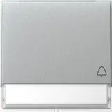 GIRA 367365 beschr. Wippe TX_44 1-fach, Klingel, Schriftfeld | alu