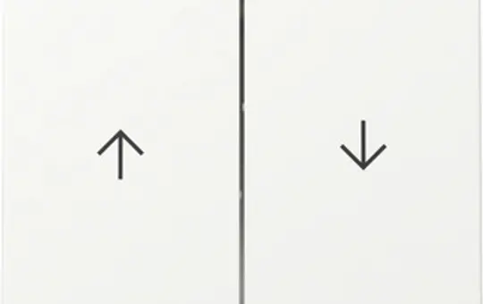 GIRA 329427 Jalousiewippe System 55 2-fach | reinweiß matt