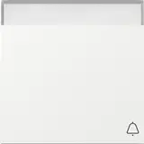 GIRA 367370 Wippe System Fläche 1-fach, Schriftfeld, Klingel | reinweiß glänzend