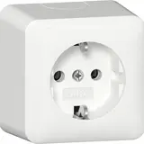 GIRA 444013 SCHUKO-Steckdose Aufputz 1-fach | reinweiß