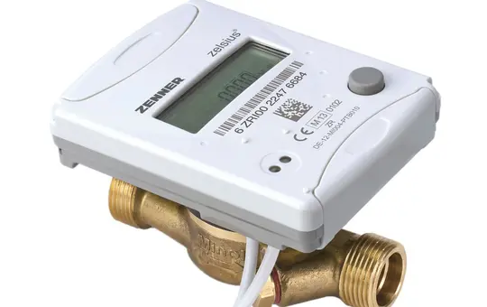 LINGG&JANKE 85952-1SEC KNX-Wärmemengenzähler ZENNER Zelsius C5, DN15, Gewinde, 1,5 m³/h | 110 mm