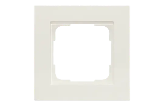 LINGG&JANKE 86551-WM Abdeckrahmen OPUS®55 Kubus 1-fach | reinweiß seidenmatt