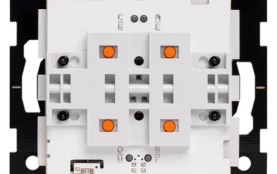 LINGG&JANKE 61SEC-10 KNX Secure Tastsensor UP 4-fach, KNX Busankoppler, Temp.-/Feuchtesensor