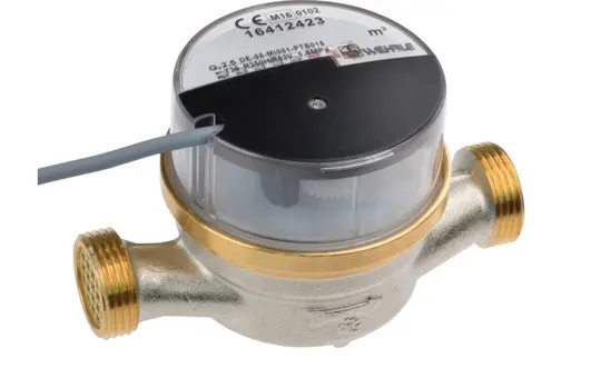 LINGG&JANKE 85112SEC KNX-Warmwasserzähler Andrae ETW-EAX, DN15, 2,5 m³/h | 110 mm