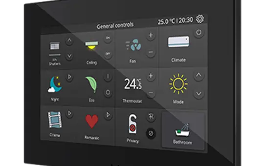 ZENNIO ZVIZ70V2A KNX-Touchpanel schwarz | 7 Zoll