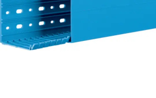 HAGER BA780100BL Komplett-Verdrahtungskanal BA7 blau | 80x100 mm