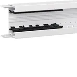 HAGER BRN6513019016 tehalit Brüstungskanal-Unterteil 80 mm, Kunststoff, 3-Kammer-System | verkehrsweiß | 65x130 mm