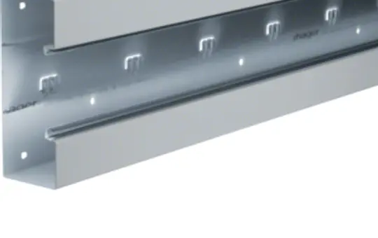 HAGER BRS651701VERZ tehalit Brüstungskanal-Unterteil 80 mm, Stahlblech | verzinkt | 68x170 mm