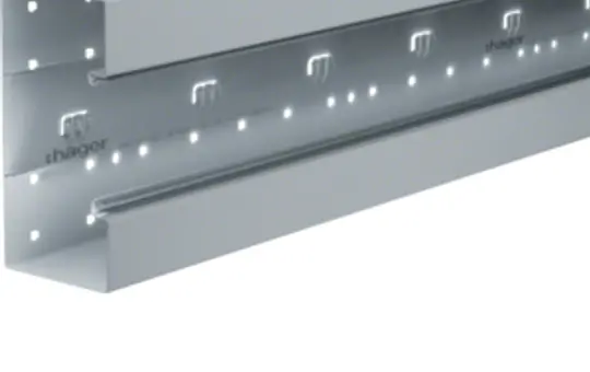 HAGER BRS851701VERZ tehalit Brüstungskanal-Unterteil 80 mm, Stahlblech | verzinkt | 83x170 mm