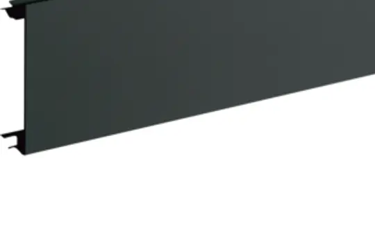 HAGER BR08029011 tehalit Brüstungskanal-Oberteil 80 mm, Kunststoff | graphitschwarz