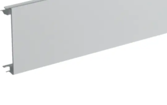 HAGER BR08027035 tehalit Brüstungskanal-Oberteil 80 mm, Kunststoff | lichtgrau