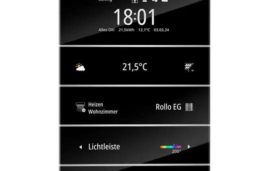 ENERTEX 1177-01-al KNX-Raumcontroller MeTa² Premium | aluminium gebürstet