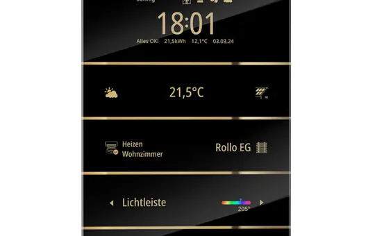 ENERTEX 1177-01-gl KNX-Raumcontroller MeTa² Premium | echtgold beschichtet