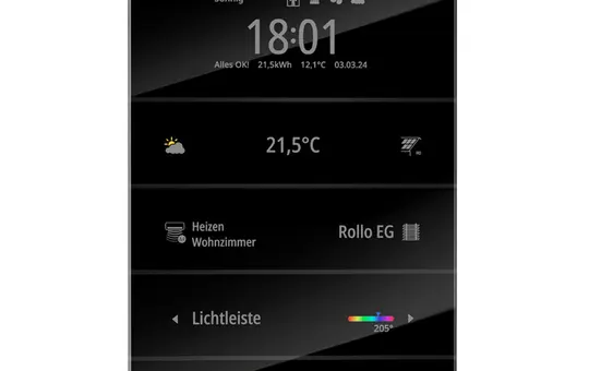 ENERTEX 1177-01-sw KNX-Raumcontroller MeTa² Premium | schwarz eloxiert