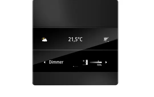 ENERTEX 1177-02-sw KNX-Raumcontroller MeTa² Standard | schwarz eloxiert