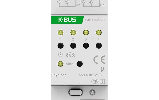 GVS AMMA-04/06.S KNX-Universalaktor 4-fach, KNX-Secure