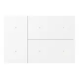 GVS CHTKA-06/W.1.20 Wippenset für WALTZ TOUCH+ PAD 3-fach, Aluminium | weiß