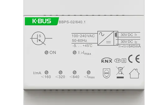 GVS BBPS-02/640.1 KNX Spannungsversorgung 640mA mit 30V Zusatzspannung