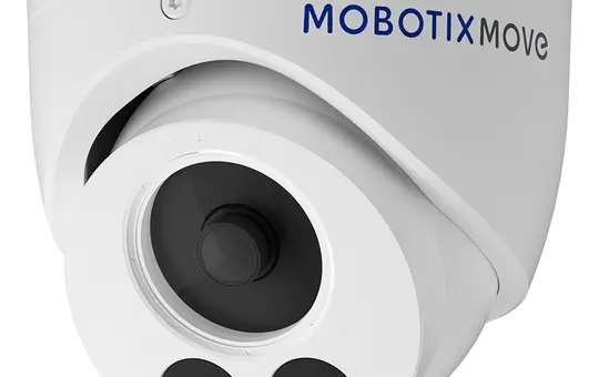 MOBOTIX Mx-VT1A-5-IR Vandal Turret-Kamera MOVE 5MP, Festbrennweite Objektiv | weiß