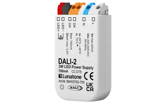 LUNATONE 89453762-700 DALI-LED-Power-Supply CC DT6 3 W, 700 mA