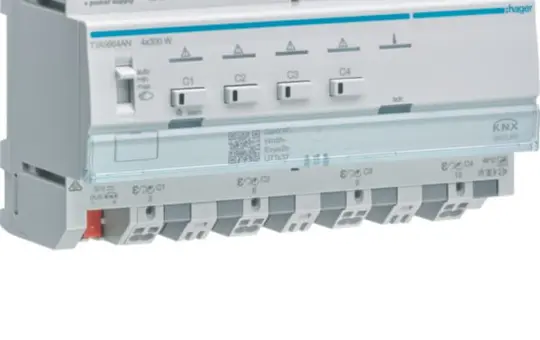 HAGER TYAS664AN KNX Secure Universal-Dimmaktor 4-fach, ESL/LED, kombinierbar