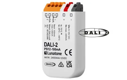 LUNATONE 24033444-12VDO DALI-Spannungsversorgung UP 100 mA, 12 V DC