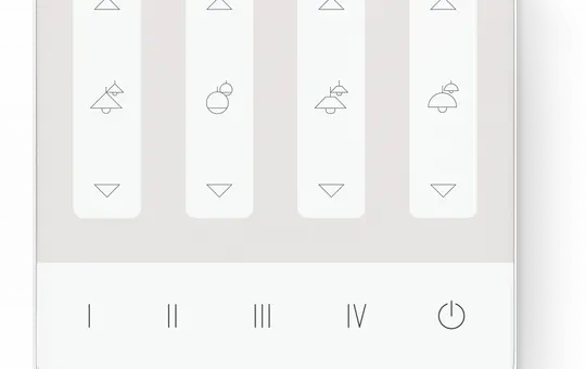 LUNATONE 24035290-G10A DALI-2 Touchpanel 04 4 Szenen, 4 Gruppen (Dimmtasten)