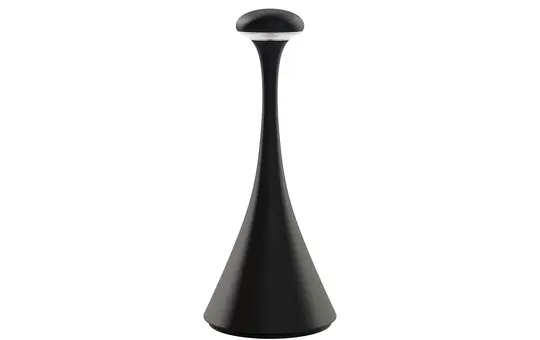 SIGOR 4541101 Akku-Tischleuchte Nudrop mini 1,8W Flex-Mood 2200K/2700K IP54 133lm Ra85 dim | nachtschwarz | ⌀90x210 mm