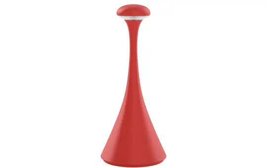 SIGOR 4541601 Akku-Tischleuchte Nudrop mini 1,8W Flex-Mood 2200K/2700K IP54 133lm Ra85 dim | feuerrot | ⌀90x210 mm