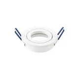 SIGOR 9861001 Einbaustrahler Ring, 25° schwenkbar | weiß | ⌀83x24 mm