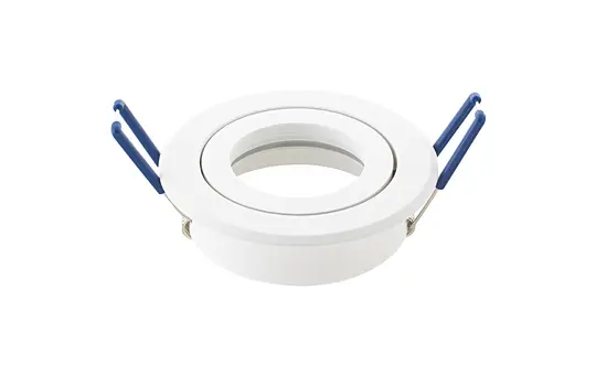 SIGOR 9861001 Einbaustrahler Ring, 25° schwenkbar | weiß | ⌀83x24 mm