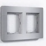 ENERTEX 1178-02-al Abdeckrahmen 2-fach | alu gebürstet