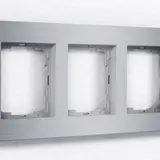 ENERTEX 1178-03-al Abdeckrahmen 3-fach | alu gebürstet