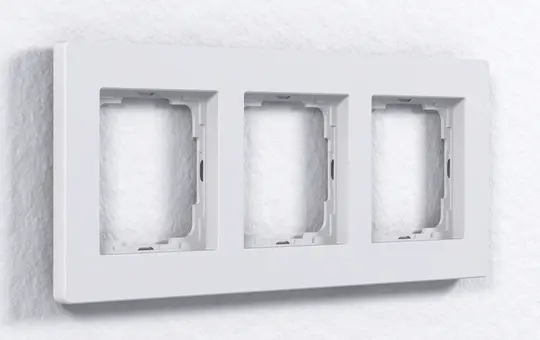 ENERTEX 1178-03-ws Abdeckrahmen 3-fach | weiß pulverbeschichtet