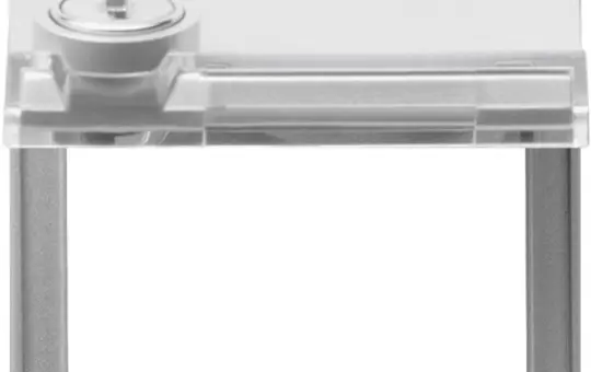 GIRA 069465 Adapterrahmen TX_44 mit sotierten Schließungen | farbe alu